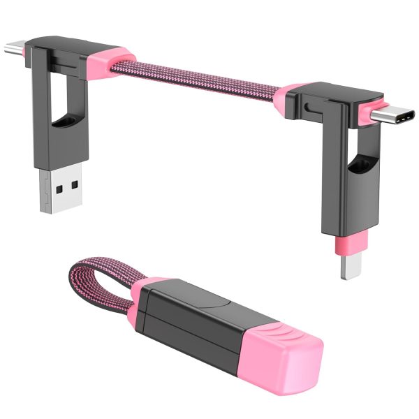 4-in-1 Magnetic Charging Cable Keychain for Phone