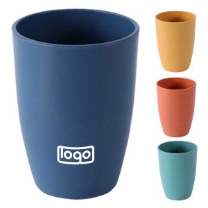 12oz Wheat Straw Mouthwash Cup – Eco-friendly & Reusable