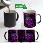 13oz Heat Sensitive Color Changing Ceramic Skull Design Mug