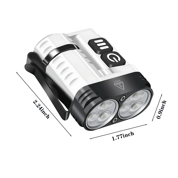 Outdoor Waterproof Aluminum Alloy Flashlight with Clip