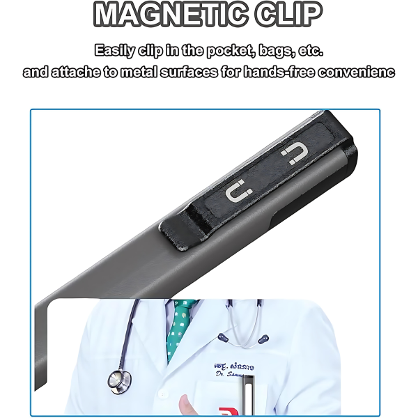 USB Rechargeable Pen Flashlight w/ Clip – Multi-Use Design