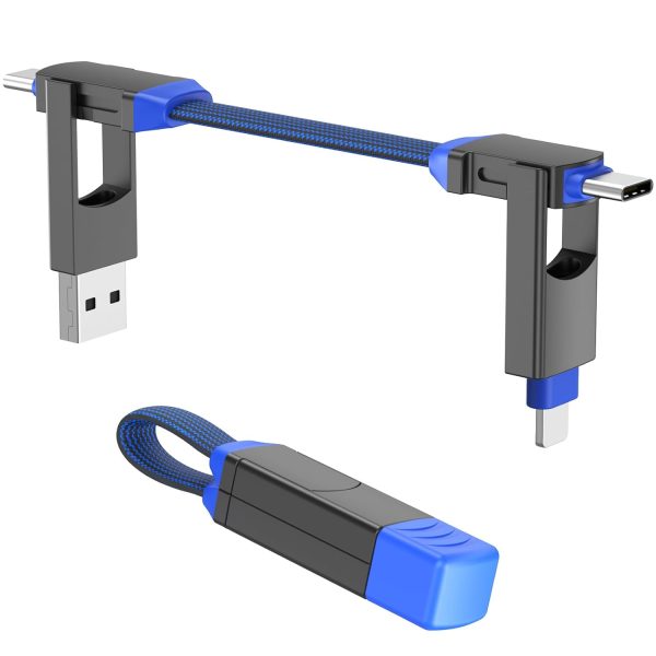 4-in-1 Magnetic Charging Cable Keychain for Phone