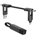 4-in-1 Magnetic Charging Cable Keychain for Phone