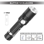 Multi-Function Zoom LED Flashlight – Compact & Rechargeable