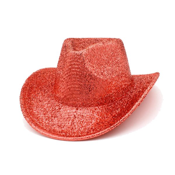 Lightweight Holographic Cotton Party Cowboy Hat