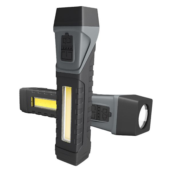 Magnetic Rotating COB Flashlight w/ Strong Beam