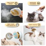 Steam Pet Brush – Spray Hair Removal Comb for Cats & Dogs