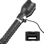USB-C Rechargeable Flashlight – Zoom Beam & Power Alert