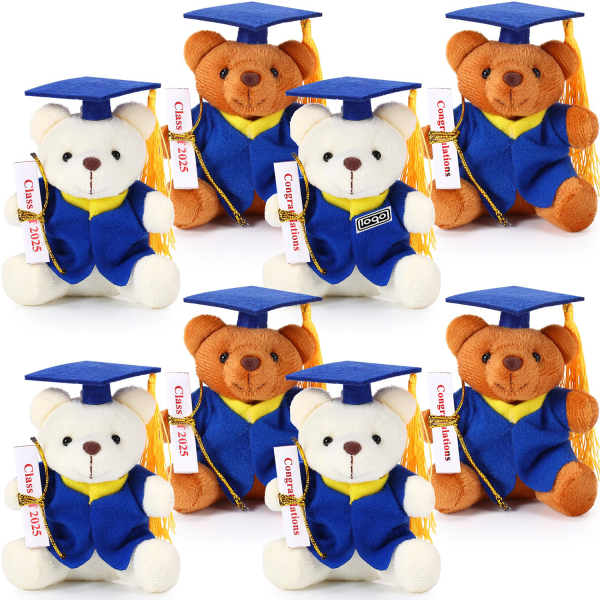 Adorable Graduation Plush Doctor Bear Toy – Perfect Keepsake
