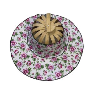 2 in 1 Portable Foldable Bamboo Fan Hat for Summer