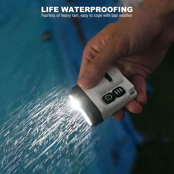 Outdoor Waterproof Aluminum Alloy Flashlight with Clip