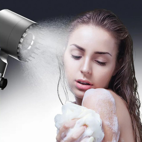 High Pressure Handheld Shower Head Kit w/ Wall Mount Bracket
