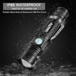 Multi-Function Zoom LED Flashlight – Compact & Rechargeable