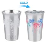 5oz Color-Changing Aluminum Cold Drink Cup – Firework Design