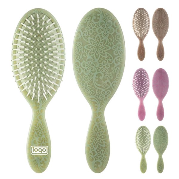 Totem Print Oval Hair Brush - Women’s Massage Comb