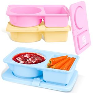 Leakproof Silicone Food Storage Box – Portable & Compartment