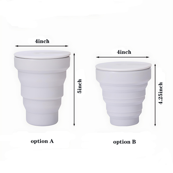 12oz/16oz Foldable Travel Coffee Cup – Telescopic Design