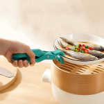 Kitchen Silicone Bowl Clip Tongs – Heat Resistant & Non-Slip