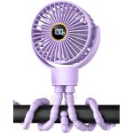 Octopus Mini Fan – Rechargeable with Digital Display