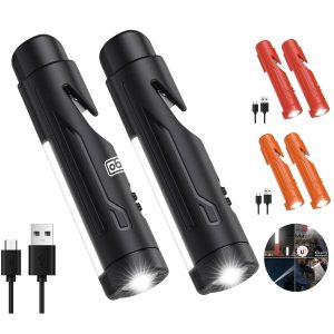 Emergency Safety Flashlight – Window Breaker & Strobe Light
