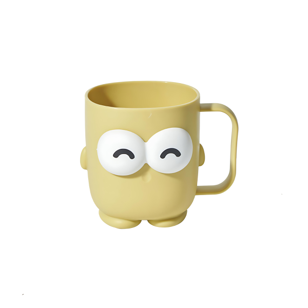 16oz Cute Big-eyed Household Mouthwash Cup with Handle