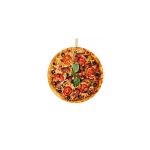 Cute Acrylic Pizza Slice Christmas Ornament For Tree Decor