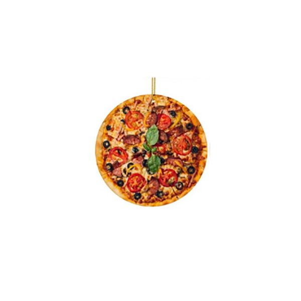 Cute Acrylic Pizza Slice Christmas Ornament For Tree Decor