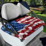 Dust-Proof Tour Bus Seat Cover – USA Flag Fleece Design