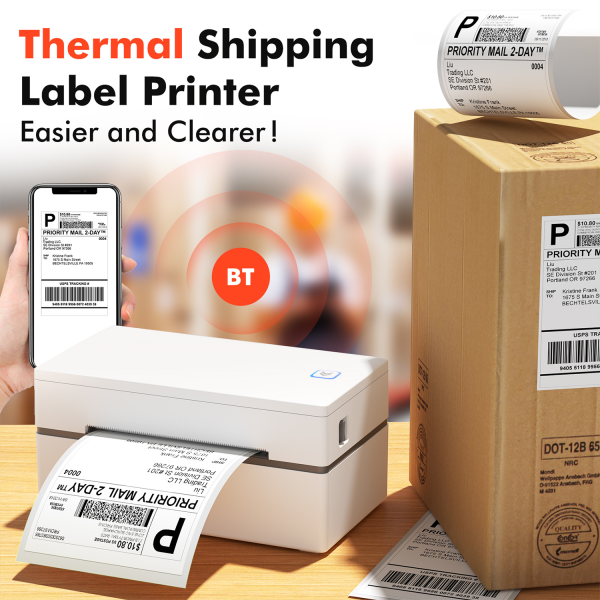 Portable Thermal Bluetooth Label Printer for Small Business