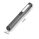 USB Rechargeable Pen Flashlight w/ Clip – Multi-Use Design