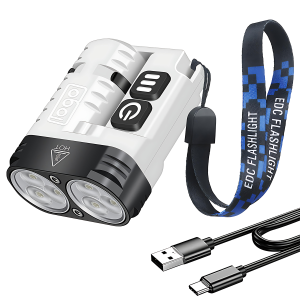Outdoor Waterproof Aluminum Alloy Flashlight with Clip