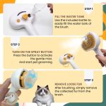 Steam Pet Brush – Spray Hair Removal Comb for Cats & Dogs