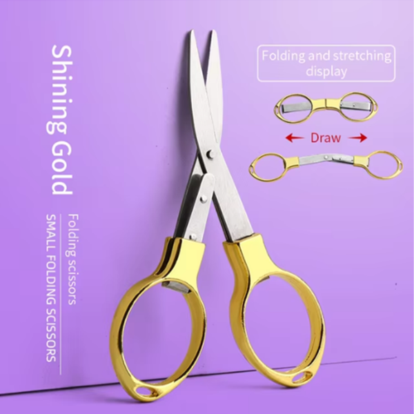 Mini Folding Scissors – Portable Multi-Tool w/ Metal Handle