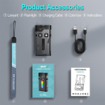 Mini USB Keychain Flashlight – High-Lumen Dual-Mode RGB